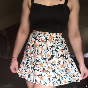 Super cute sunflower sundress with side cut-outs